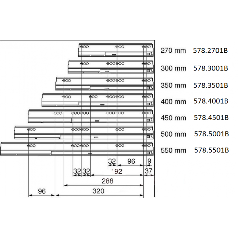 PROWADNICA TBX 578.2701B   kpl     P+L*