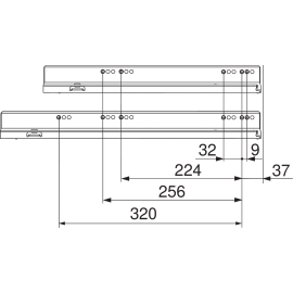 PROWADNICA LBX blumotion S  753.4501S 70kg