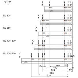 PROWADNICA LBX blumotion S  750.2701S 40kg