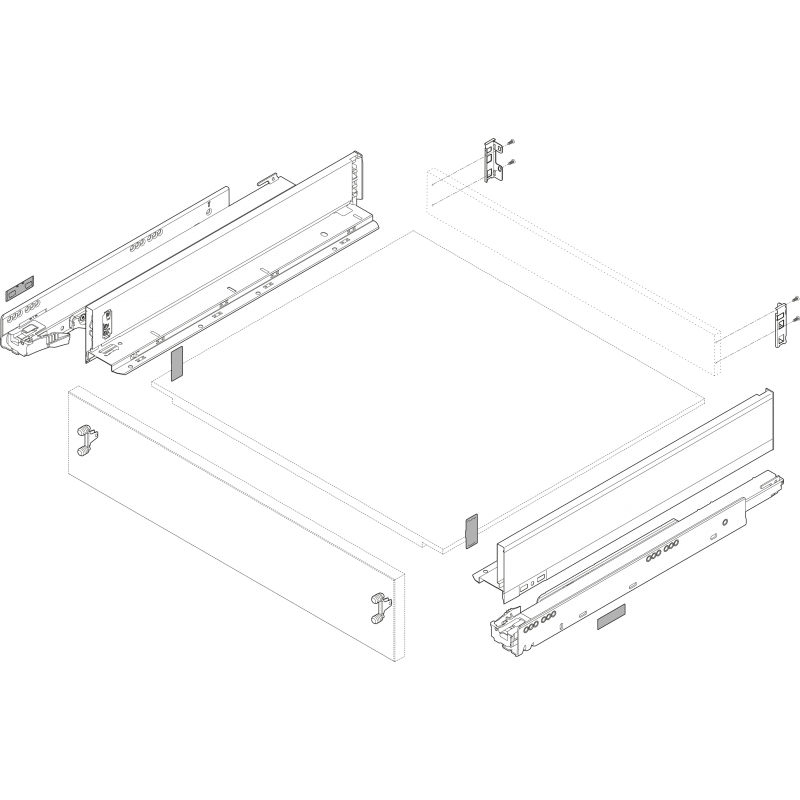 PROWADNICA LBX blumotion S  750.2701S 40kg