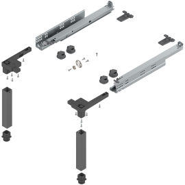 SPACE STEP ZESTAW  Z95.4100  L-410  ANTRACYT MAT