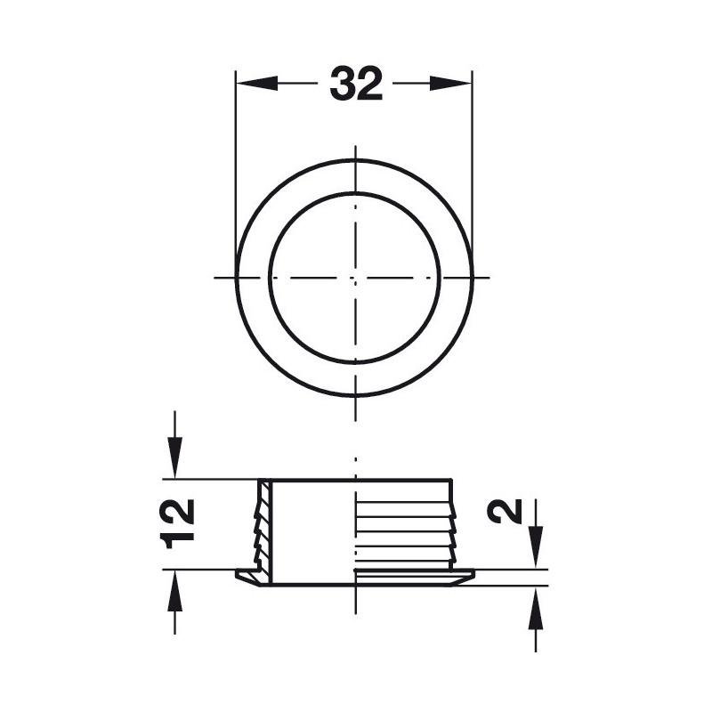 ZAMEK H PRZYCISKOWY ROZETA    229.03.626