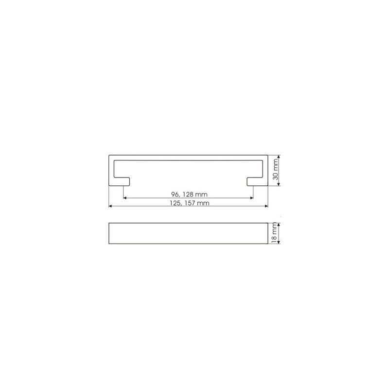US 92-0128-G0007        UCHWYT MEBLOWY**