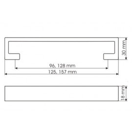 US 92-0096-G0004        UCHWYT MEBLOWY**