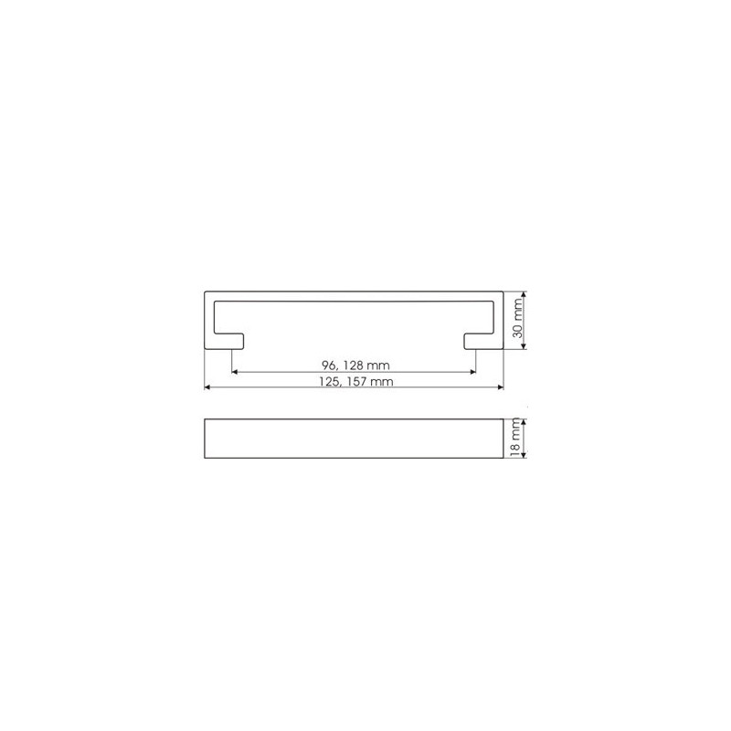 US 92-0096-G0004        UCHWYT MEBLOWY**