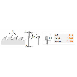 CMT PIA 292.160.56H HM 160x20x2.2/1.6