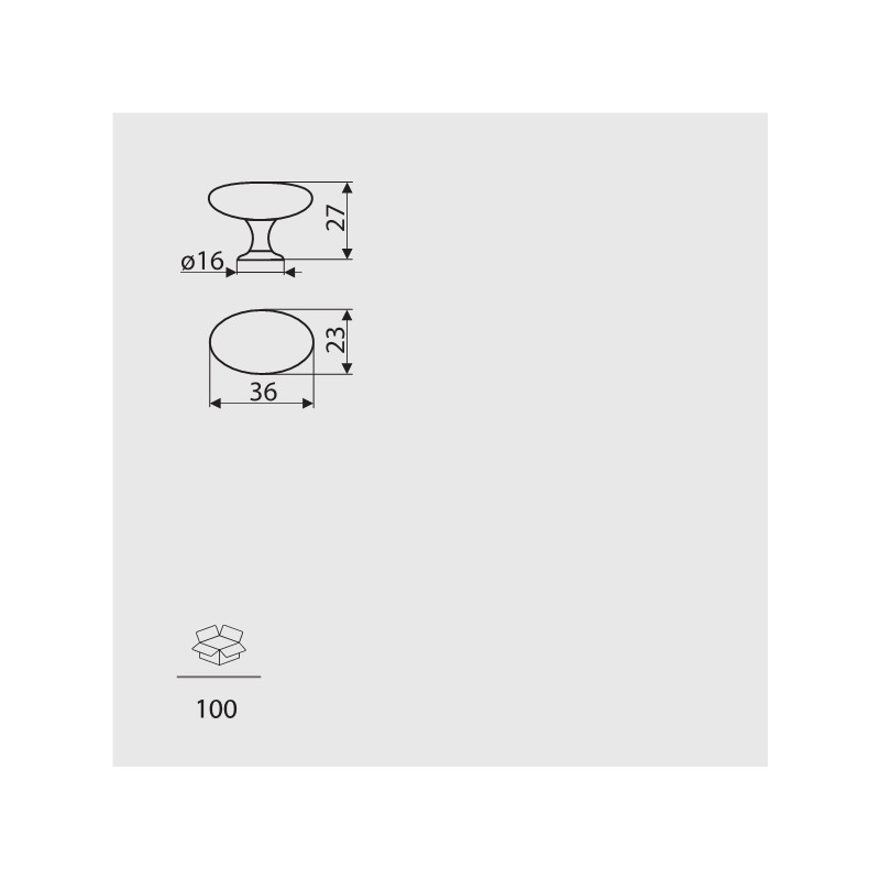 GP 09-G0006             GAŁKA MEBLOWA ***
