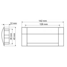 UA 08-0128-A0C00-G0008  UCHWYT MEBLOWY