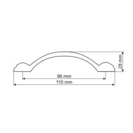 UR 10-0096-G0005        UCHWYT MEBLOWY**