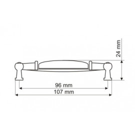 UP 21-0096-G00AB-MLK-1  UCHWYT MEBLOWY**