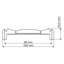 UP 20-0096-G00AB-MLK-2  UCHWYT MEBLOWY**