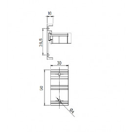 KLIPS DO NÓŻKI   Volpato  Czarny