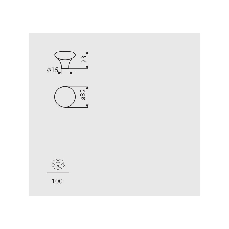 GP 21-      MLK-3       GAŁKA MEBLOWA ***