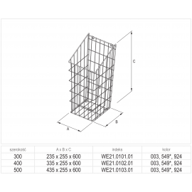 KOSZ NA BIELIZNĘ 50               BIAŁY