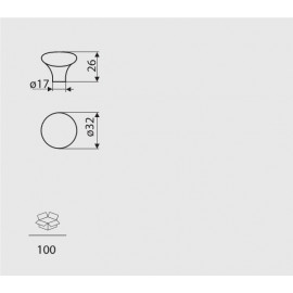 GP 20-      MLK-3       GAŁKA MEBLOWA ***