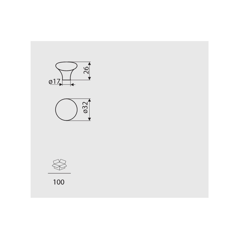 GP 20-      MLK-3       GAŁKA MEBLOWA ***