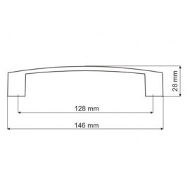 UA 10-0128-A0C00        UCHWYT MEBLOWY***