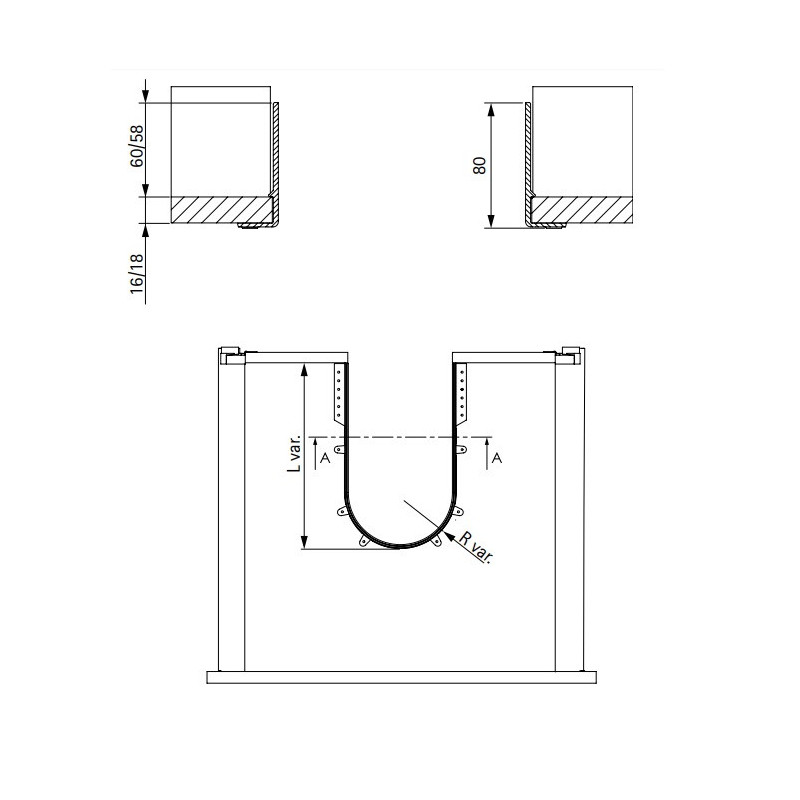 OSŁONA SYFONU Volpato  16mm BIAŁA