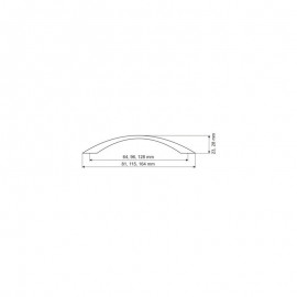 UP 82-0096-R6016-P      UCHWYT MEBLOWY**