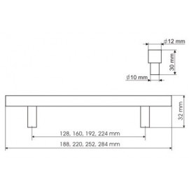RU 05-0064-A0C00        UCHWYT MEBLOWY**