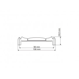 UP 20-0096-GA011-MLK-1  UCHWYT MEBLOWY**