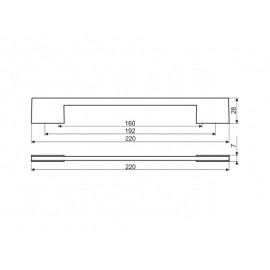 UN 71-0160-0192-G0004   UCHWYT MEBLOWY**