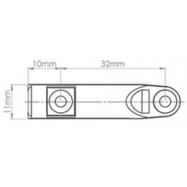 ADAPTER AMORTYZATORA P-M POPIEL RAL 9006 ADAPTER AMORTYZATORA P-M POPIEL RAL 9006