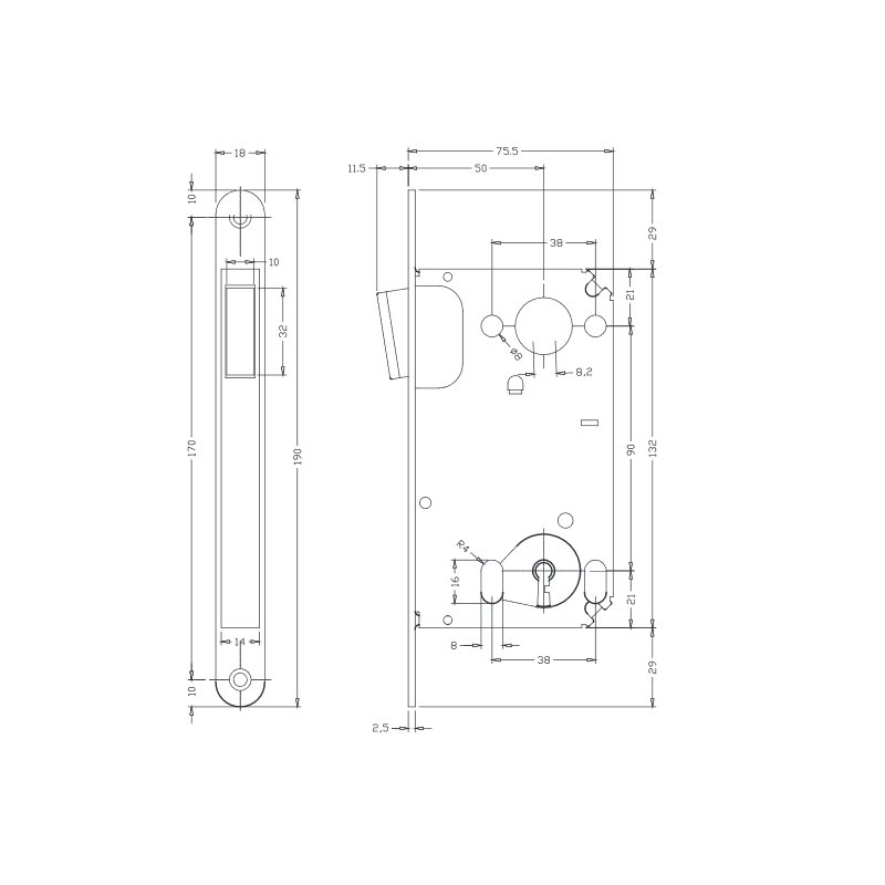 ZAMEK H MAGNET WPUSZCZ BB  911.23.653 ZAMEK H MAGNET WPUSZCZ BB  911.23.653