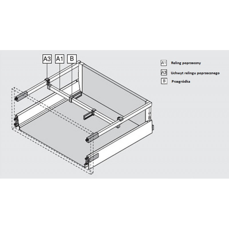 UCHWYT ANTARO RELING POP biały  ZRU.01EO