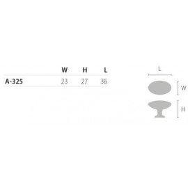 GAŁKA NOMET A-0325      CZARNA       P59 ***