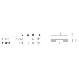 UCHWYT NOMET  C-3137  G6 ALU ***