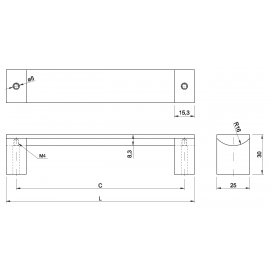 GTV UA 337B/128/06  UCHWYT INOX ***
