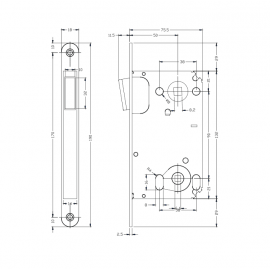 ZAMEK H MAGNET WPUSZCZ WC  911.23.655