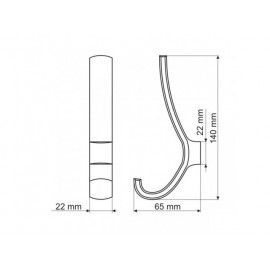 WP 30-G0008             WIESZAK MEBLOWY***