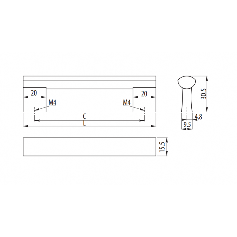 GTV UA-311B/320/INOX   UCHWYT INOX ***