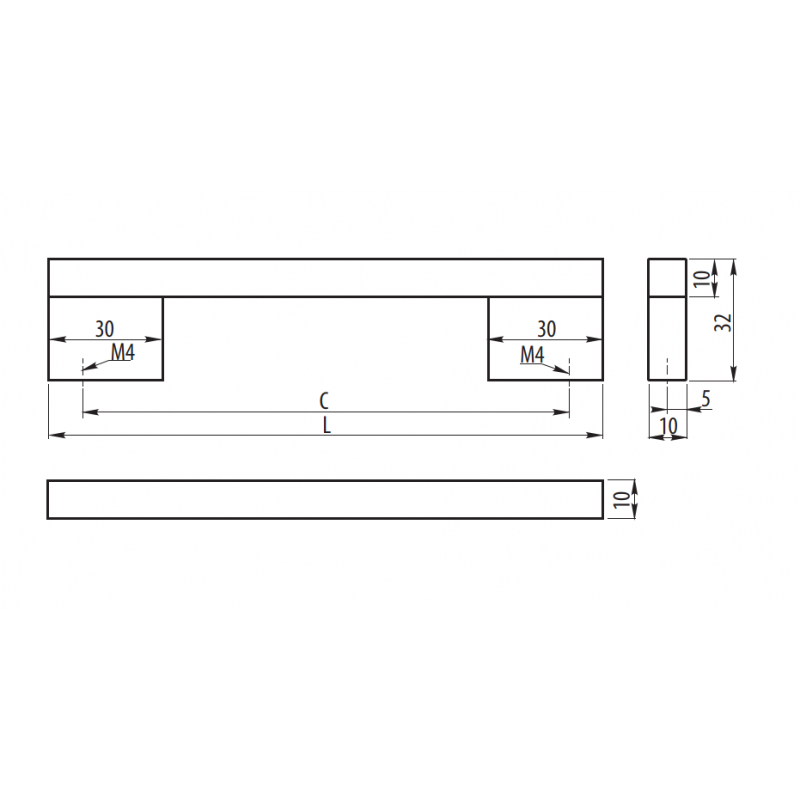 GTV UA A18/224/242/01  UCHWYT CHROM ***