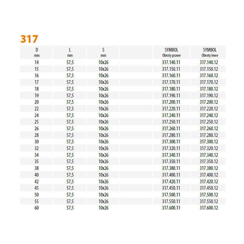 CMT WIERTO PUSZKOWE 317.280.11 HW     28 CMT WIERTO PUSZKOWE 317.280.11 HW     28