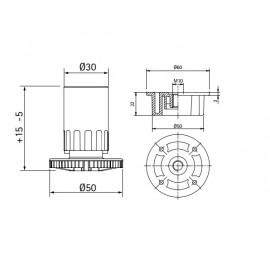 NÓŻKA KUCHENNA Volpato 400kg  h-100 3cz
