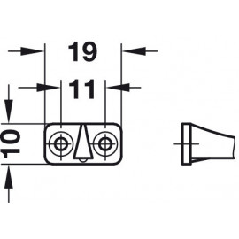 OGRANICZNIK OTWARC.20cm BIAŁY 366.73.702