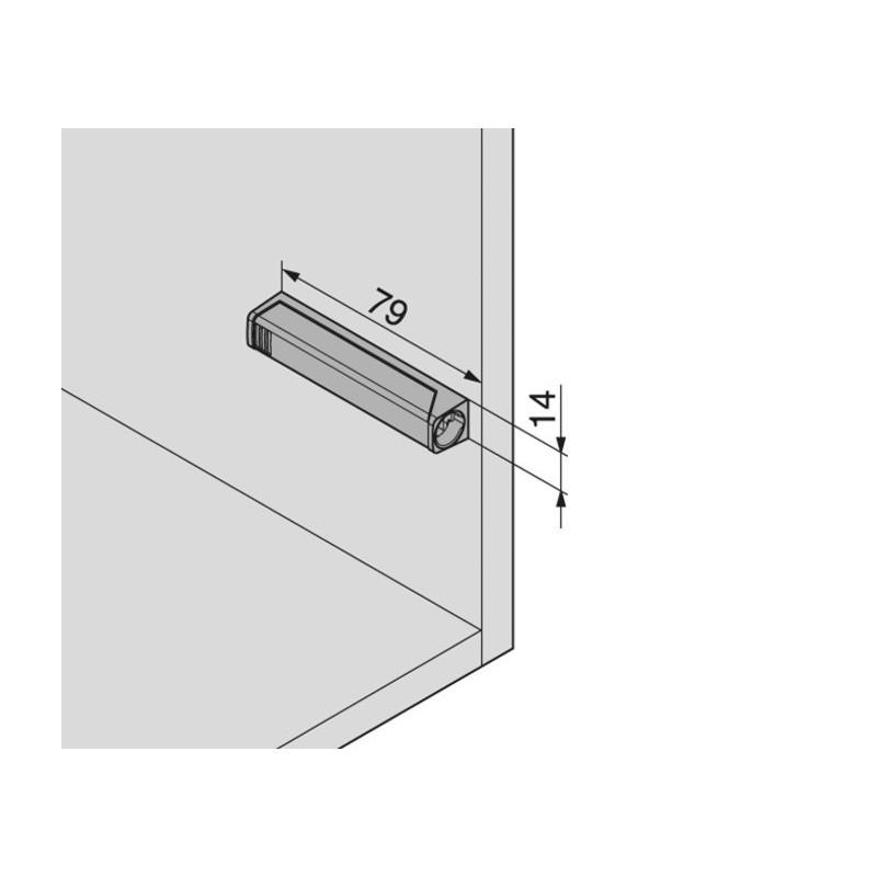 TIP-ON-ADAPTER PR DŁUGI szary              956A1201