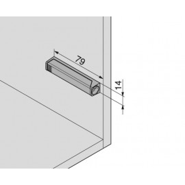 Tip-On 956A1201 adapter prosty długi - czarny