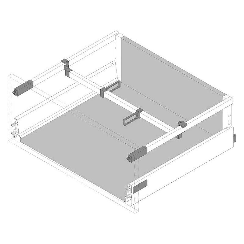 PRZEGRÓDKA ANT/NA RELING szara  ZRU.11F0