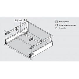 UCHWYT ANTARO RELING POP szary  ZRU.01E0