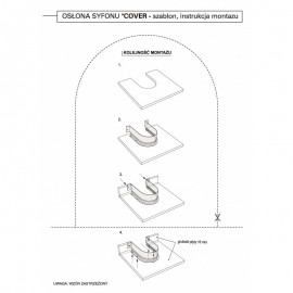 OSŁONA SYFONU COVER SZARA  210x199 