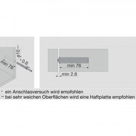 TIP-ON DO DRZWI DŁ+odbojnik B   956A1006