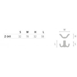 NOMET Z-341   WIESZAK CZARNY MAT MAŁY (WP12) P61