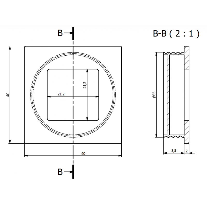 GTV UZ 00B226-10 UCHWYT WPUSZCZ. PRO/BIA