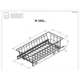 SZUFLADA WYS. MD NOMET  biała  50 H-100 