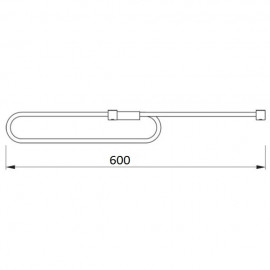 WIESZAK WYSUWNY E50 L- 350 CHROM     REJS 38,2cm