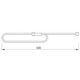 WIESZAK WYSUWNY E50 L- 300 CHROM     REJS 33,2cm